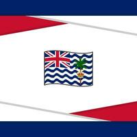 British Indian Ocean Territory Flag Abstract Background Design Template. British Indian Ocean Territory Independence Day Banner Social Media Post. Vector