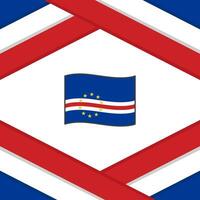 Cape Verde Flag Abstract Background Design Template. Cape Verde Independence Day Banner Social Media Post. Cape Verde Template vector