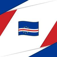 Cape Verde Flag Abstract Background Design Template. Cape Verde Independence Day Banner Social Media Post. Cape Verde vector