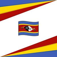 Eswatini Flag Abstract Background Design Template. Eswatini Independence Day Banner Social Media Post. Eswatini Design vector