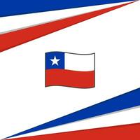 Chile Flag Abstract Background Design Template. Chile Independence Day Banner Social Media Post. Chile Design vector