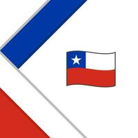 Chile Flag Abstract Background Design Template. Chile Independence Day Banner Social Media Post. Chile Illustration vector