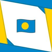 Palau Flag Abstract Background Design Template. Palau Independence Day Banner Social Media Post. Palau Independence Day vector
