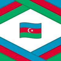Azerbaijan Flag Abstract Background Design Template. Azerbaijan Independence Day Banner Social Media Post. Azerbaijan Template vector