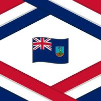 Montserrat Flag Abstract Background Design Template. Montserrat Independence Day Banner Social Media Post. Montserrat Template vector