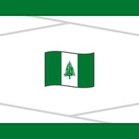 Norfolk Island Flag Abstract Background Design Template. Norfolk Island Independence Day Banner Social Media Post. Norfolk Island Vector