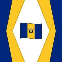Barbados Flag Abstract Background Design Template. Barbados Independence Day Banner Social Media Post. Barbados Background vector