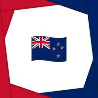 New Zealand Flag Abstract Background Design Template. New Zealand Independence Day Banner Social Media Post. New Zealand Banner vector