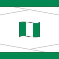 Nigeria Flag Abstract Background Design Template. Nigeria Independence Day Banner Social Media Post. Nigeria Vector