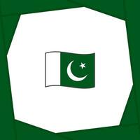 Pakistán bandera resumen antecedentes diseño modelo. Pakistán independencia día bandera social medios de comunicación correo. Pakistán bandera vector