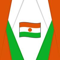 Niger Flag Abstract Background Design Template. Niger Independence Day Banner Social Media Post. Niger Background vector