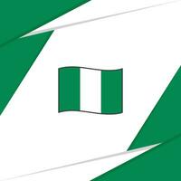 Nigeria Flag Abstract Background Design Template. Nigeria Independence Day Banner Social Media Post. Nigeria vector