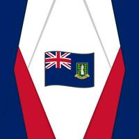 British Virgin Islands Flag Abstract Background Design Template. British Virgin Islands Independence Day Banner Social Media Post. Background vector