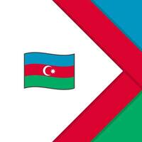 Azerbaijan Flag Abstract Background Design Template. Azerbaijan Independence Day Banner Social Media Post. Azerbaijan Cartoon vector