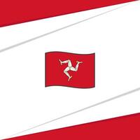Isle Of Man Flag Abstract Background Design Template. Isle Of Man Independence Day Banner Social Media Post. Isle Of Man Design vector
