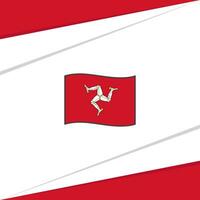 Isle Of Man Flag Abstract Background Design Template. Isle Of Man Independence Day Banner Social Media Post. Isle Of Man Design vector