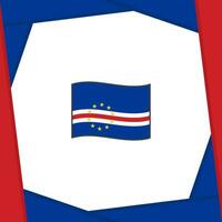Cape Verde Flag Abstract Background Design Template. Cape Verde Independence Day Banner Social Media Post. Cape Verde Banner vector
