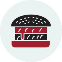 icono de vector de hamburguesa