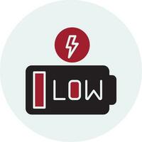 Low Battery Vector Icon