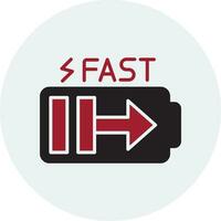 Fast Charge Vector Icon