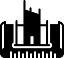 solid icon for architecture vector