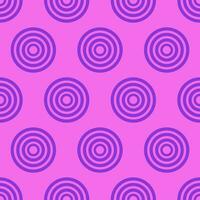 Blue rings on purple background. Abstract seamless pattern. vector