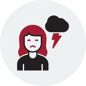 depresión vector icono