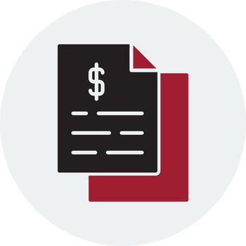 icono de vector de documento