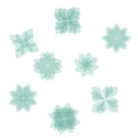 Set of snowflakes vector