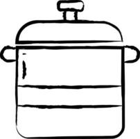 Cooker hand drawn vector illustration