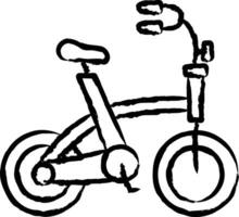 Bicycle hand drawn vector illustration