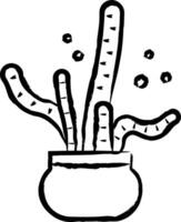 Cactus Plant hand drawn vector illustration