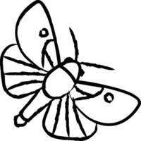 mariposa mano dibujado vector ilustración