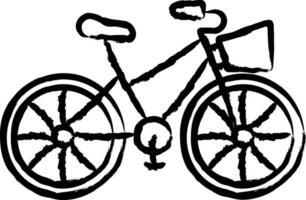 Bicycle hand drawn vector illustration