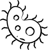 Viruses hand drawn vector illustration