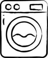 Washing Machine hand drawn vector illustration