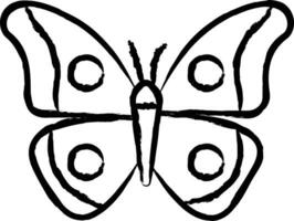 Butterfly hand drawn vector illustration