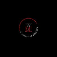 VM creative modern letters logo design template vector