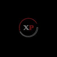 XP creative modern letters logo design template vector