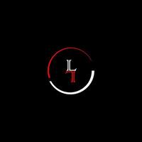 LL creative modern letters logo design template vector