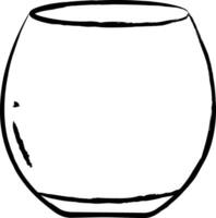 Bar glass hand drawn vector illustration