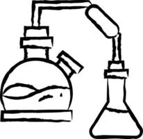 Lab hand drawn vector illustration