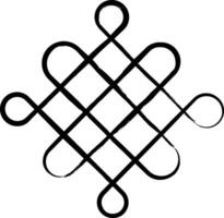 Endless Knot hand drawn vector illustration