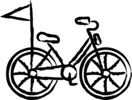 bicicleta mano dibujado vector ilustración