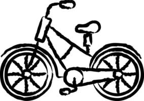 Bicycle hand drawn vector illustration