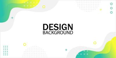 abstract design background with yellow and green colors vector