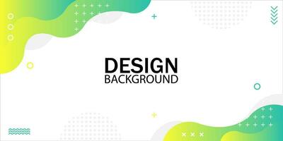 abstract design background with yellow and green colors vector