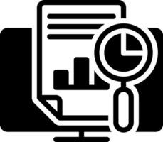 solid icon for analyzed vector
