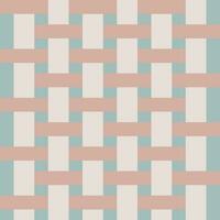 Vector illustration of seamless flat minimal checkered woven pattern in pastel color design for kids.  For wallpaper design, pattern, background, web