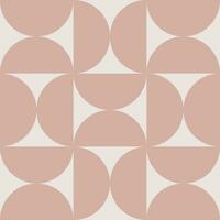 Vector illustration of abstract flat seamless contemporary modern mid-century monochrome geometric semi-circle pattern. For wallpaper design, pattern, background, web, print, card